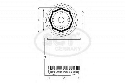 SCT GERMANY sv7502 -  Фильтр для охлаждающей жидкости
